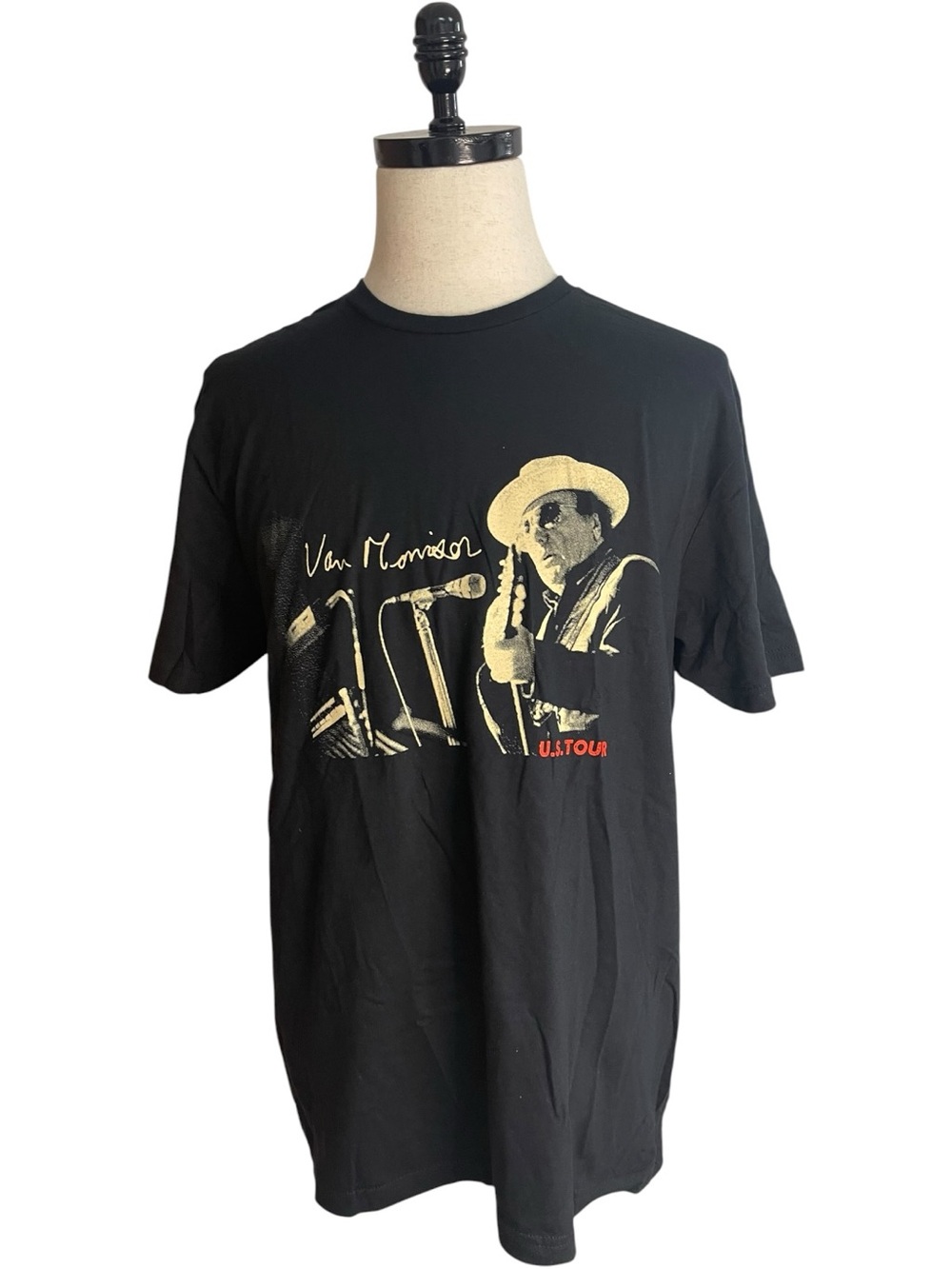 Van Morrison U.S. Tour 2023 Graphic Concert T-Shirt Black